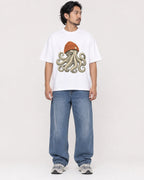 Mockup Boxy Heavyweight Tee White male full-body 22