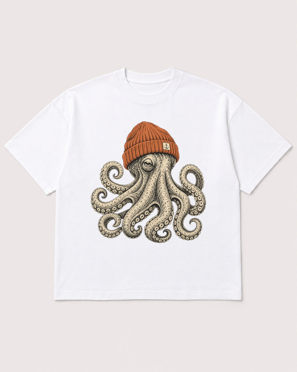 Mockup Boxy Heavyweight Tee White product