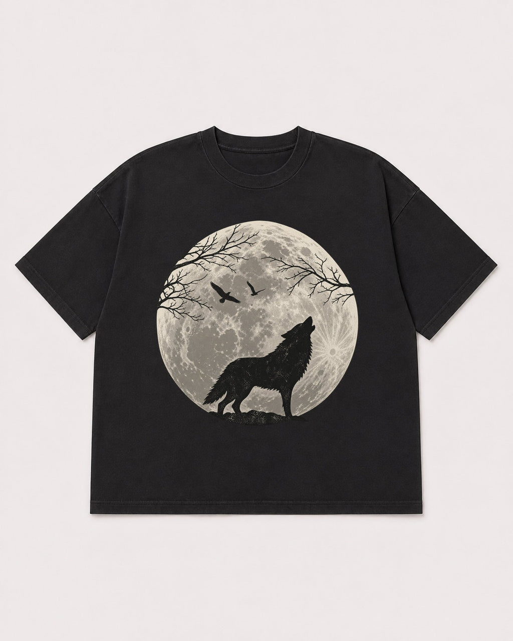 Mockup Boxy Heavyweight Tee Black product