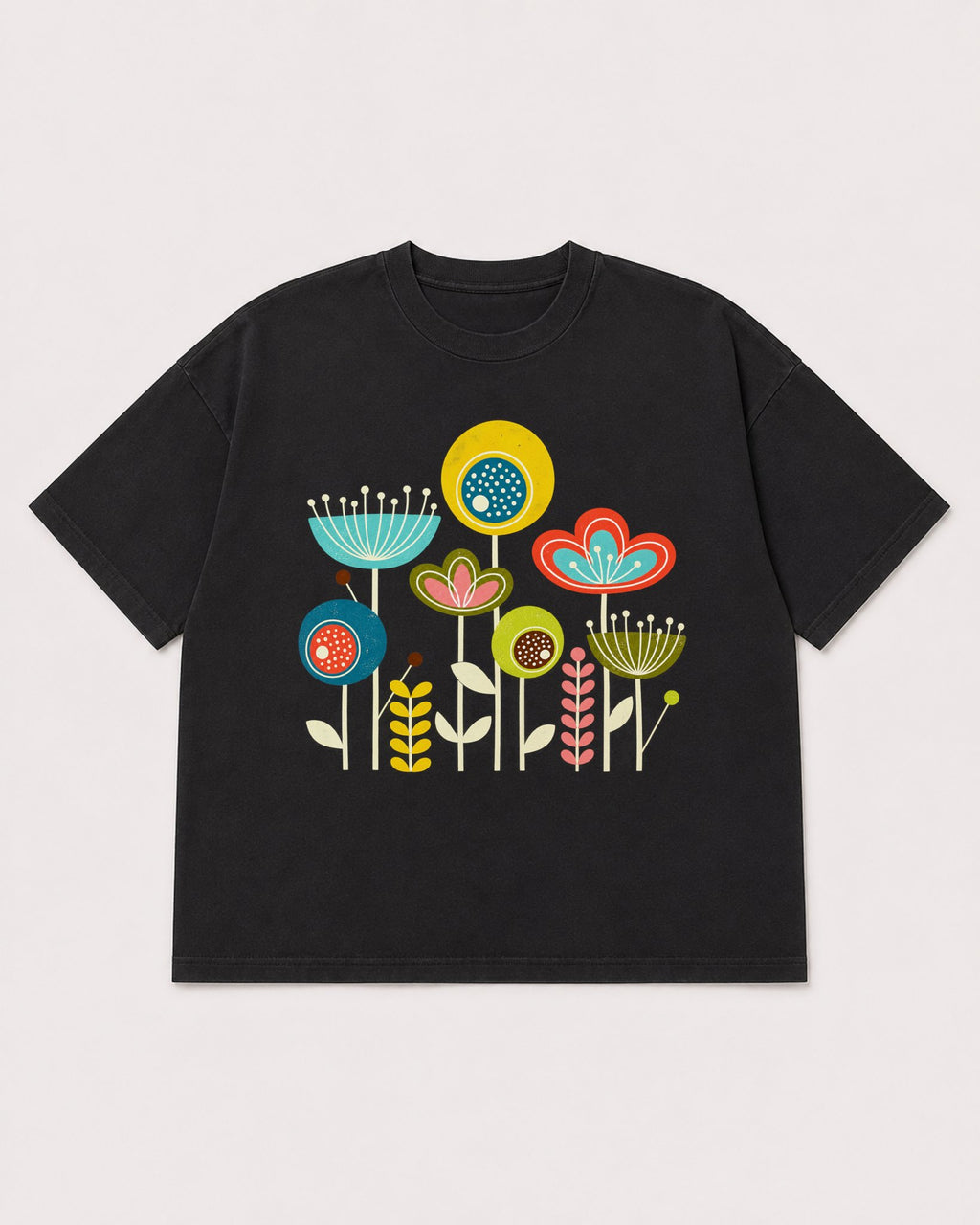 Mockup Boxy Heavyweight Tee Black product