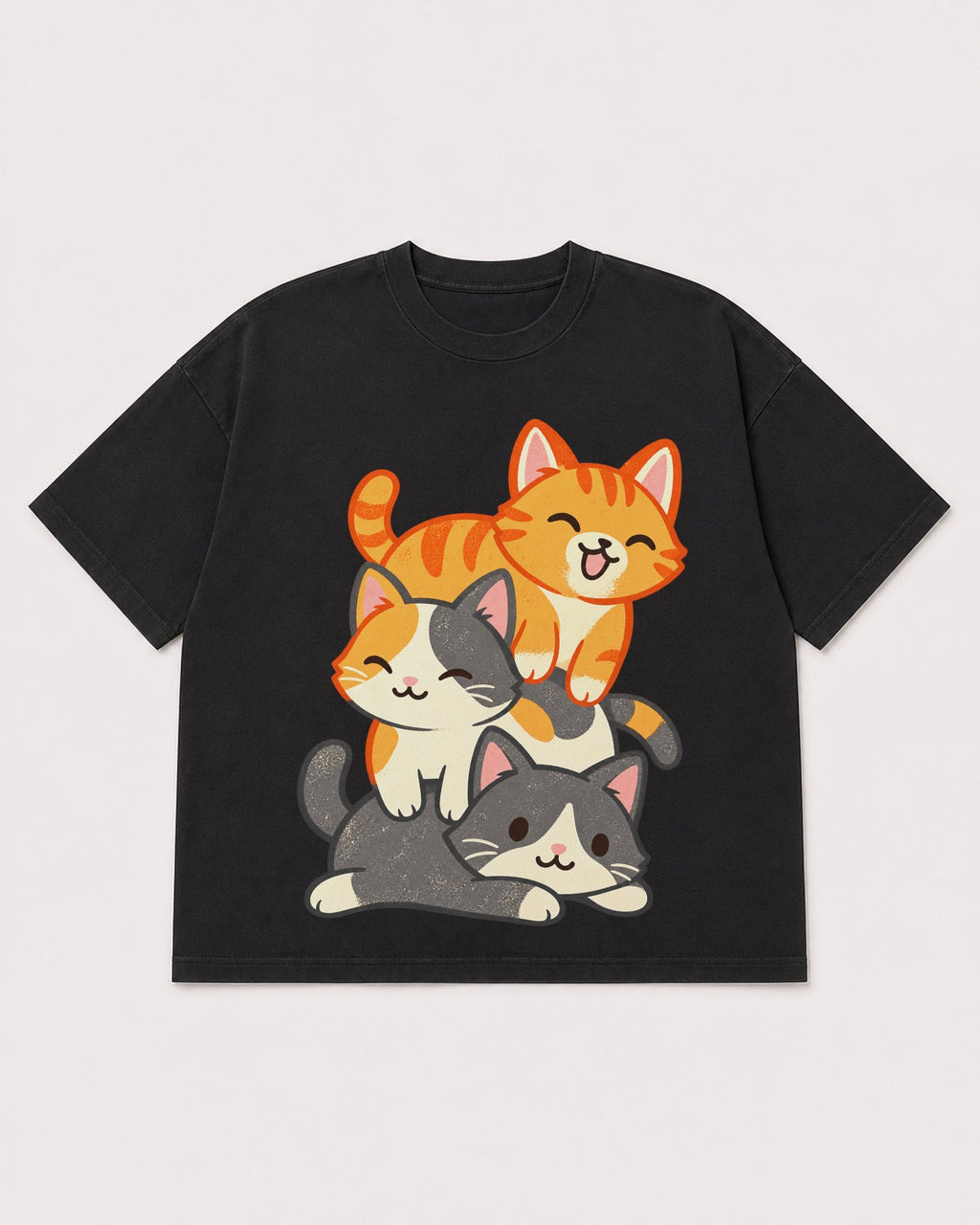 Mockup Boxy Heavyweight Tee Black product