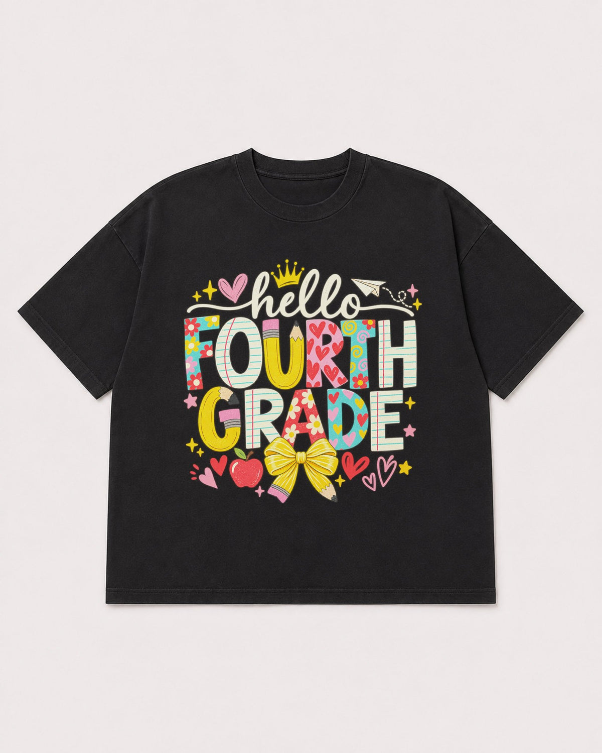 Mockup Boxy Heavyweight Tee Black product