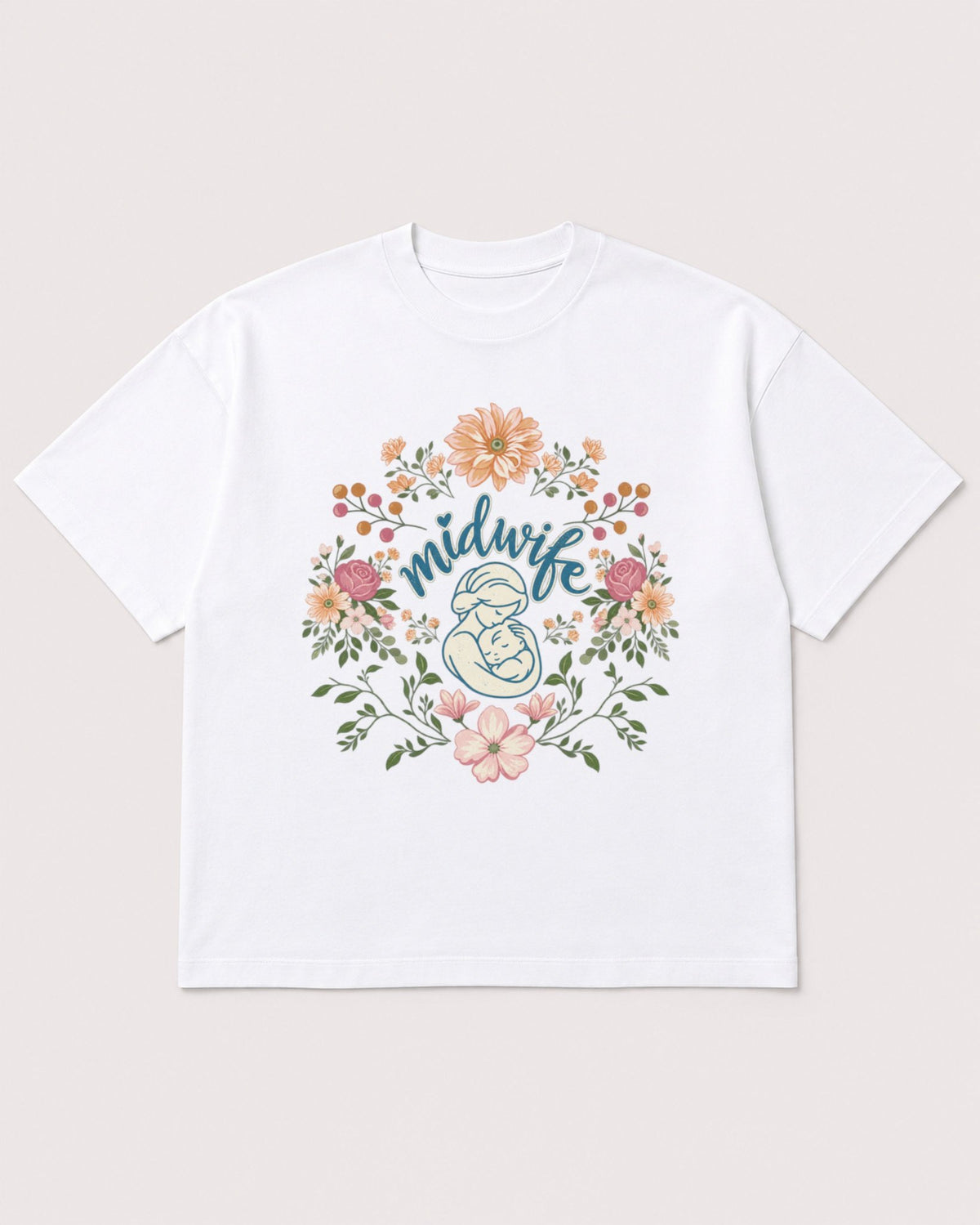 Mockup Boxy Heavyweight Tee White product