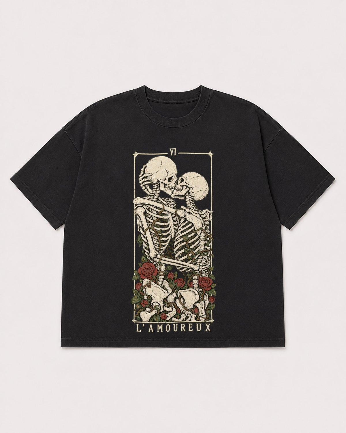 Mockup Boxy Heavyweight Tee Black product