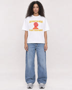 Mockup Boxy Heavyweight Tee White female full-body 10