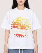 Mockup Boxy Heavyweight Tee White female close-up 01
