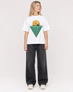 Mockup Boxy Heavyweight Tee White female full-body 08