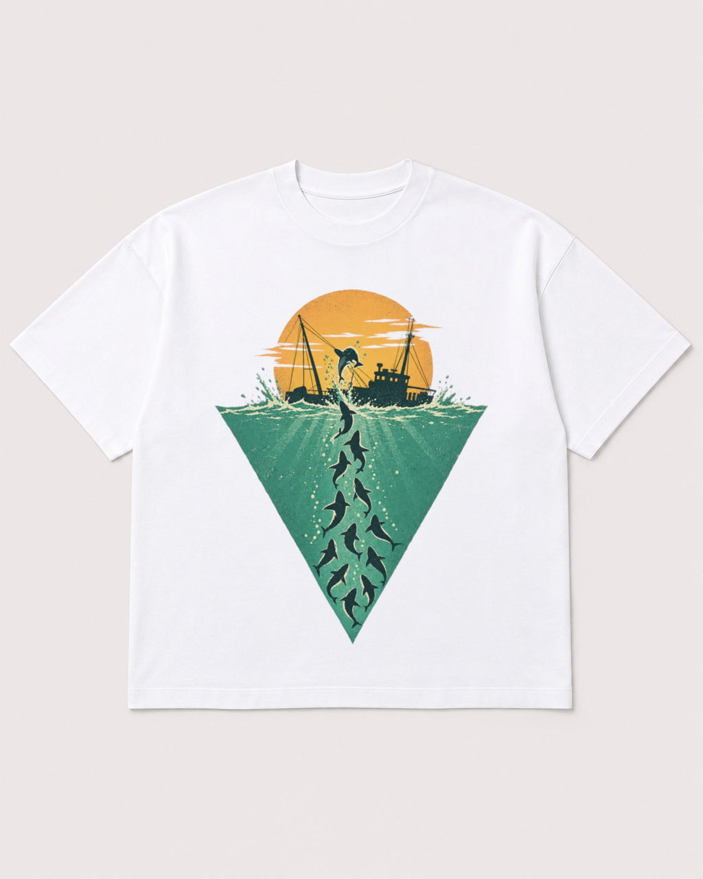 Mockup Boxy Heavyweight Tee White product