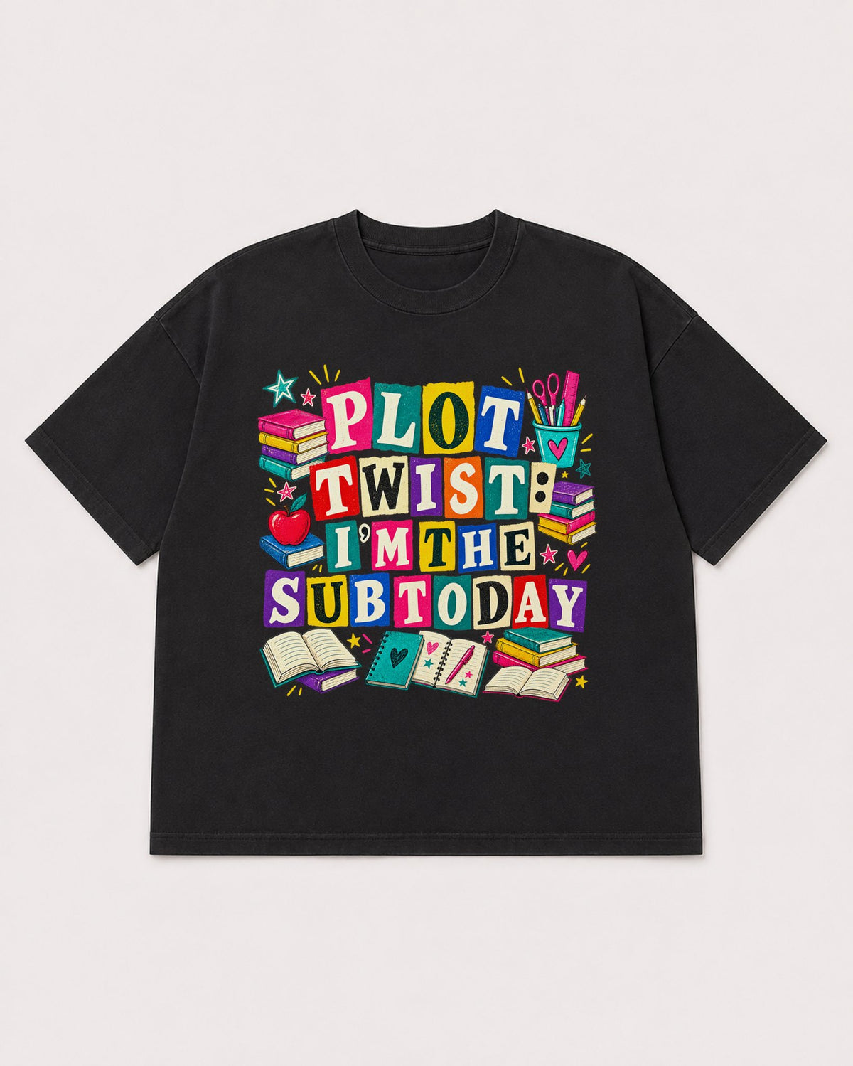 Mockup Boxy Heavyweight Tee Black product
