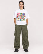 Mockup Boxy Heavyweight Tee White female full-body 47