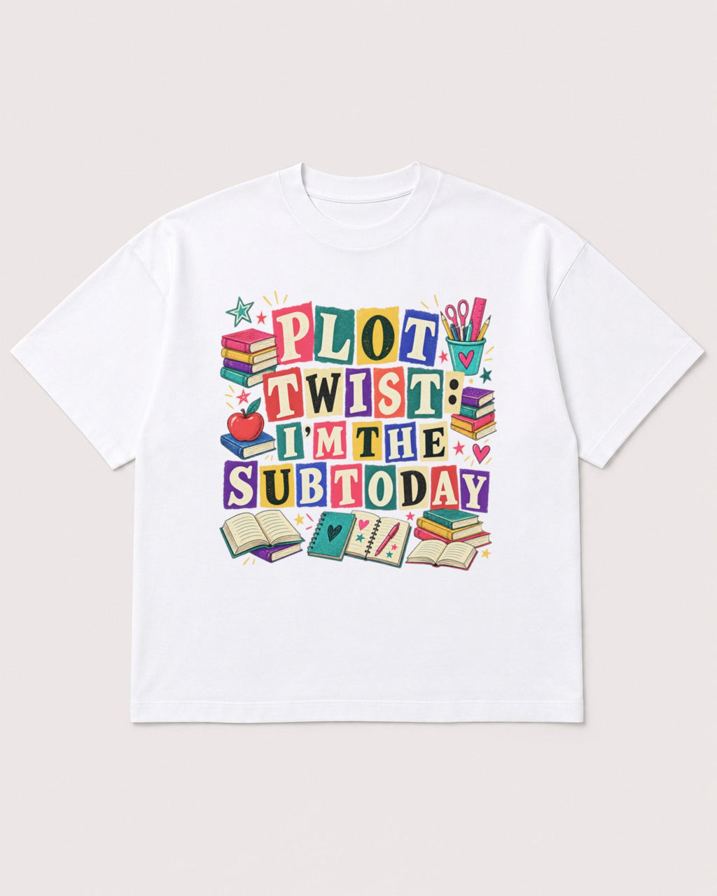 Mockup Boxy Heavyweight Tee White product