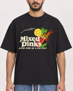 Mockup Boxy Heavyweight Tee Black male close-up 07