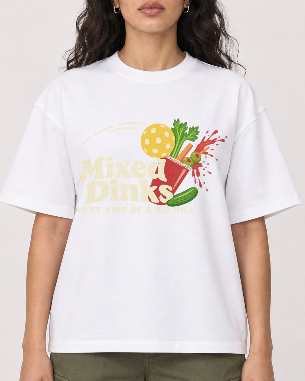 Mockup Boxy Heavyweight Tee White female close-up 07