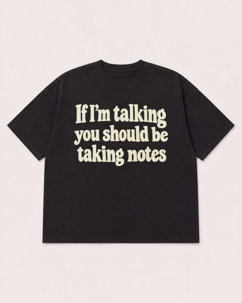 Mockup Boxy Heavyweight Tee Black product