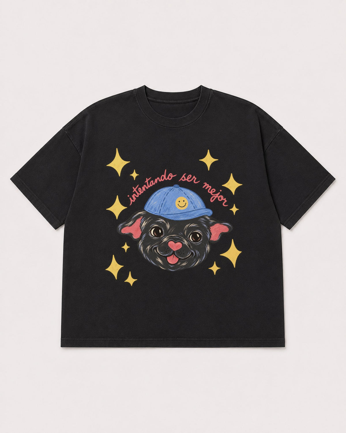 Mockup Boxy Heavyweight Tee Black product