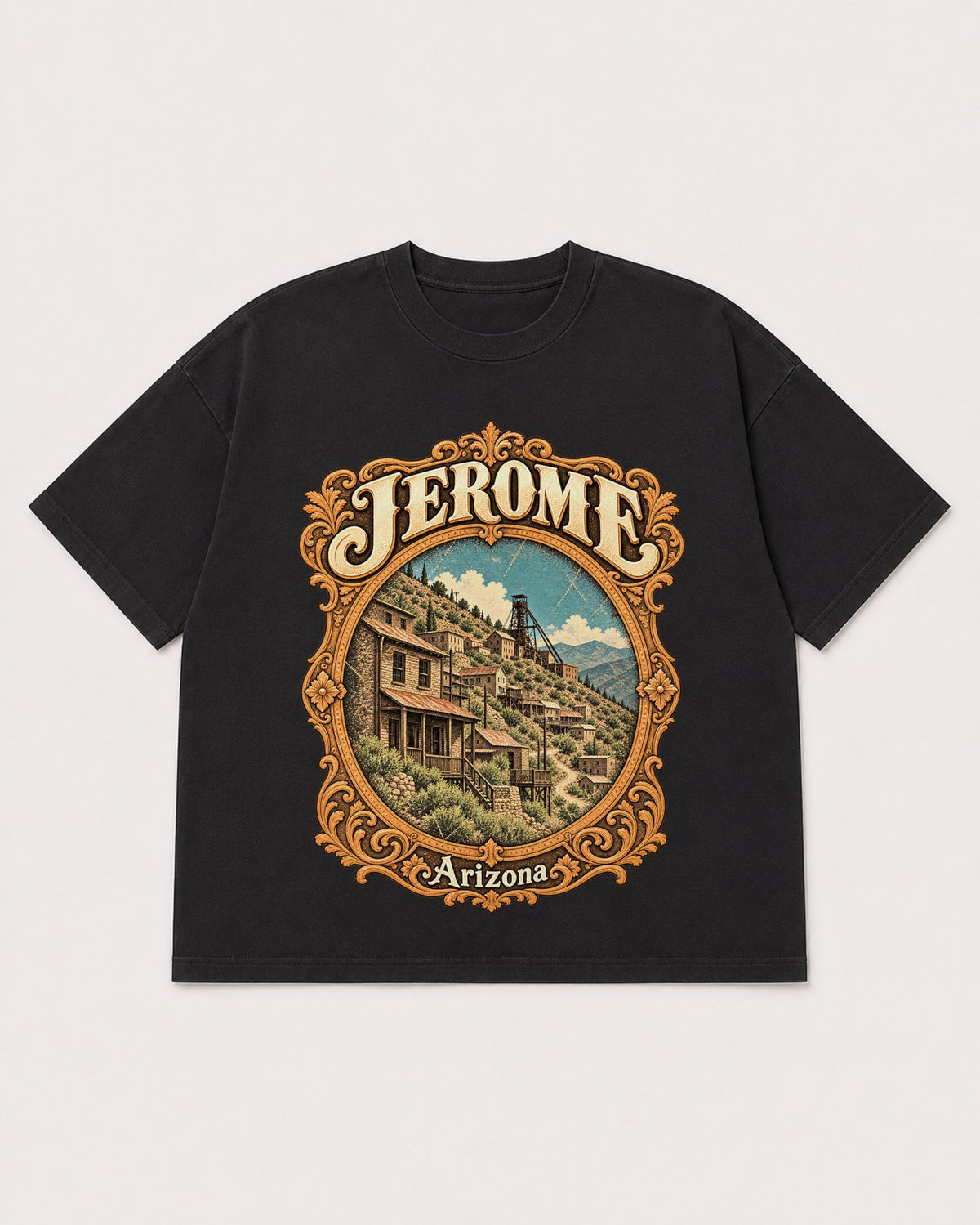 Mockup Boxy Heavyweight Tee Black product
