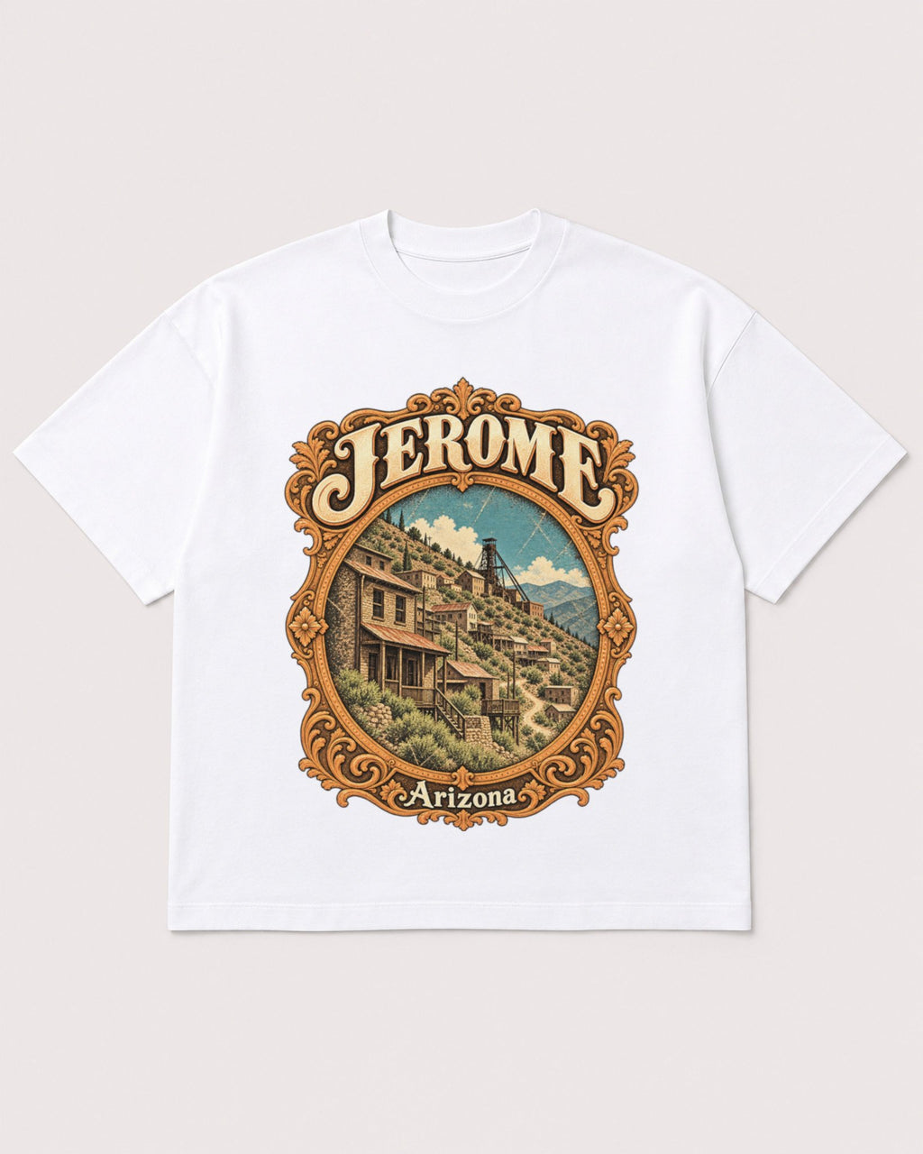 Mockup Boxy Heavyweight Tee White product