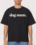 Mockup Boxy Heavyweight Tee Black male close-up 10
