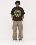Mockup Boxy Heavyweight Tee Black male full-body 04