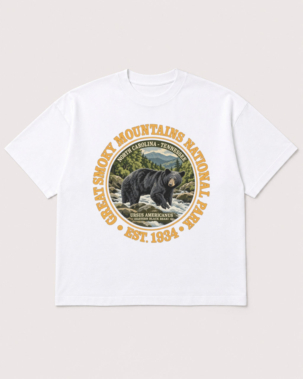 Mockup Boxy Heavyweight Tee White product