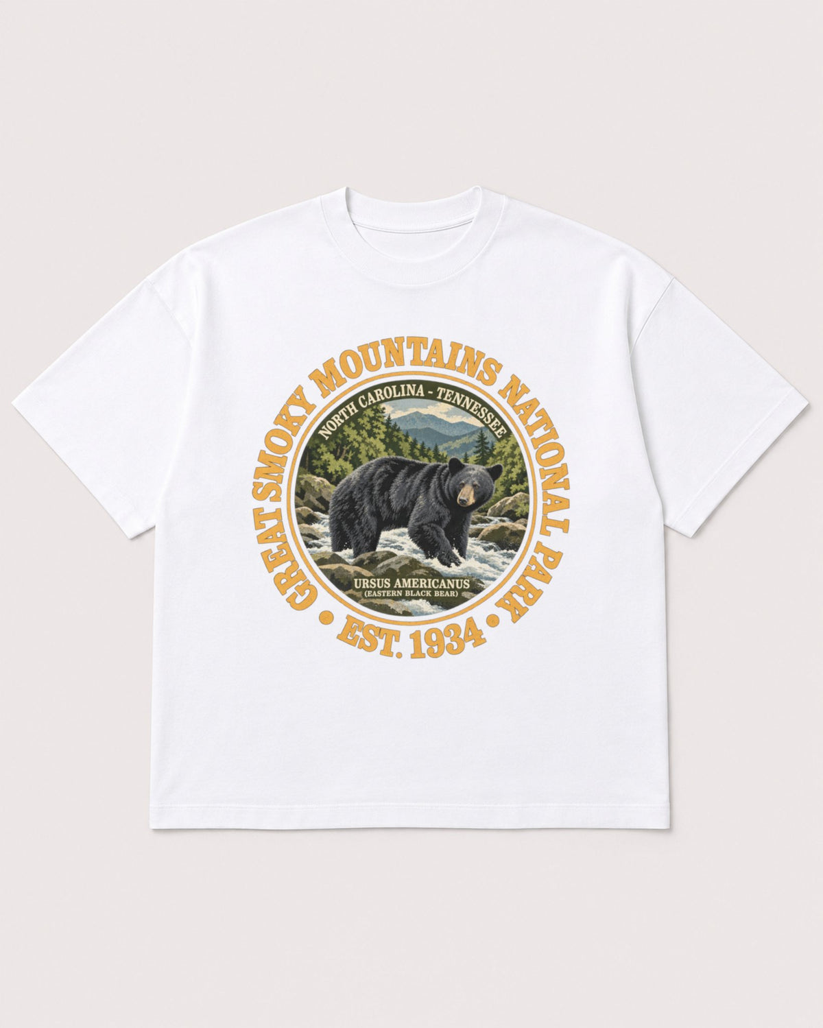 Mockup Boxy Heavyweight Tee White product