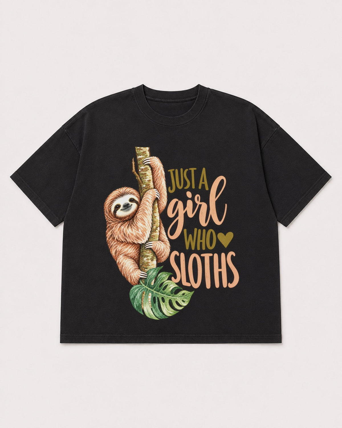 Mockup Boxy Heavyweight Tee Black product