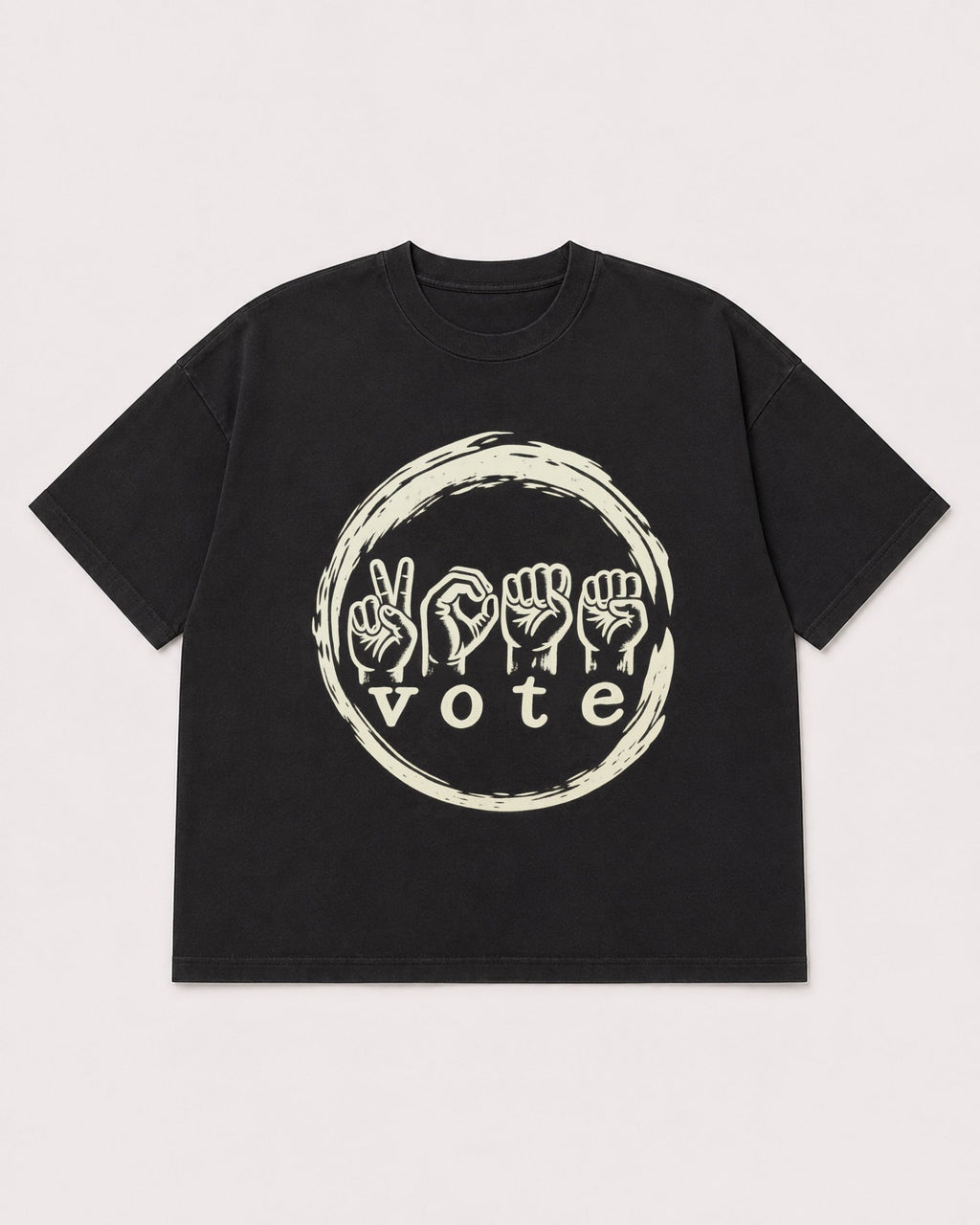Mockup Boxy Heavyweight Tee Black product