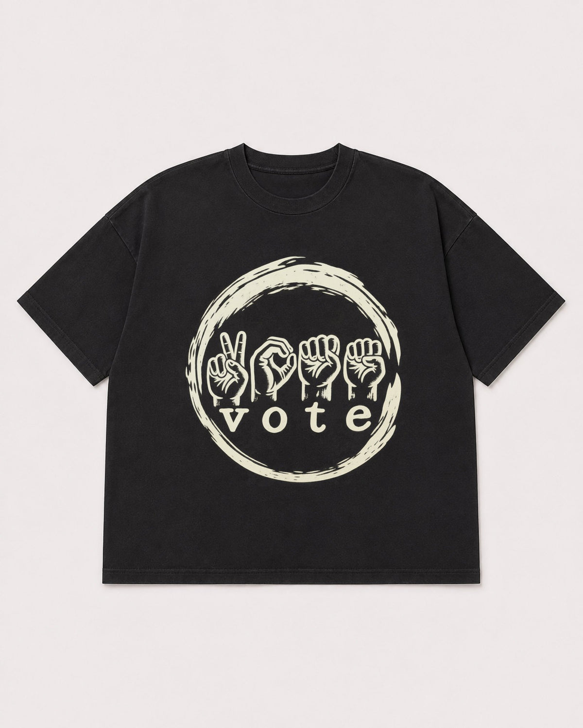 Mockup Boxy Heavyweight Tee Black product