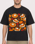 Mockup Boxy Heavyweight Tee Black male close-up 08