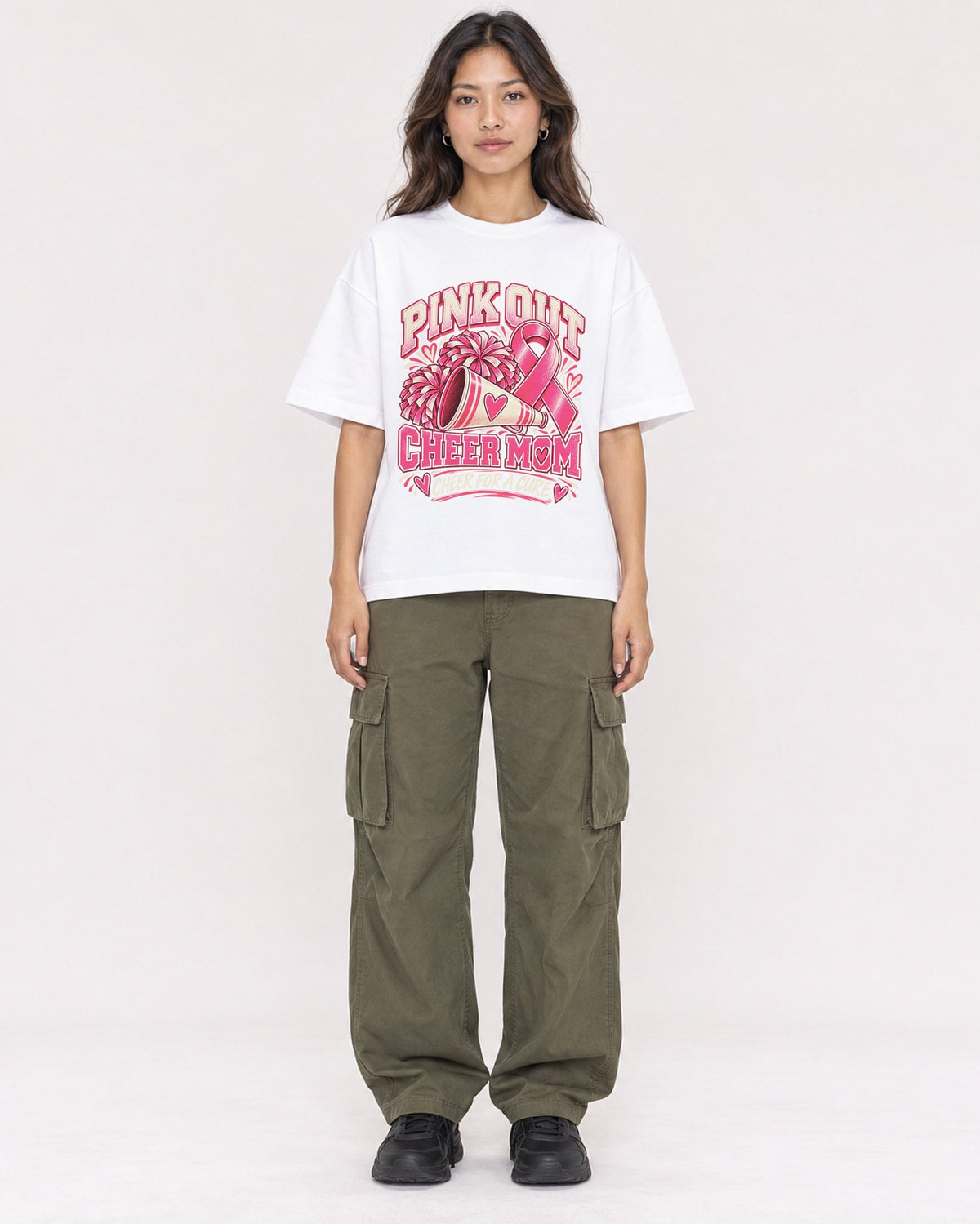 Mockup Boxy Heavyweight Tee White female full-body 02