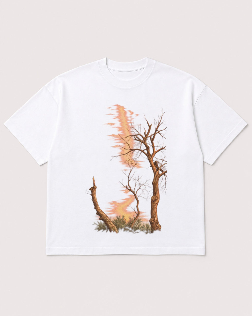 Mockup Boxy Heavyweight Tee White product