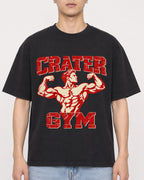 Mockup Boxy Heavyweight Tee Black male close-up 21