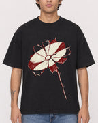 Mockup Boxy Heavyweight Tee Black male close-up 06