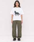 Mockup Boxy Heavyweight Tee White female full-body 02