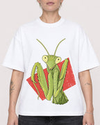 Mockup Boxy Heavyweight Tee White female close-up 48