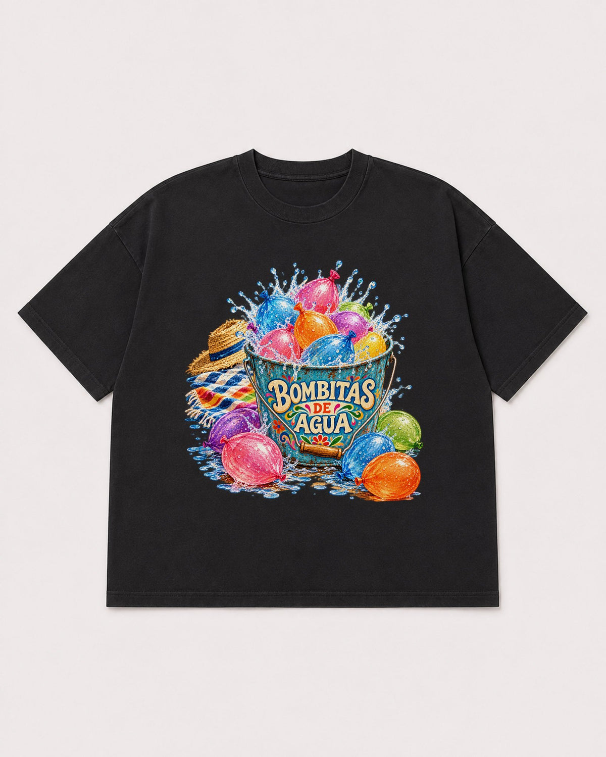 Mockup Boxy Heavyweight Tee Black product