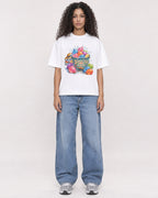 Mockup Boxy Heavyweight Tee White female full-body 10