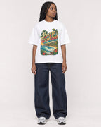Mockup Boxy Heavyweight Tee White female full-body 04