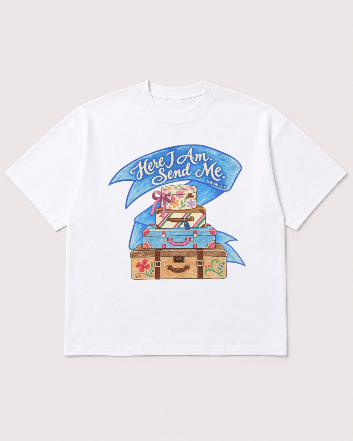Mockup Boxy Heavyweight Tee White product