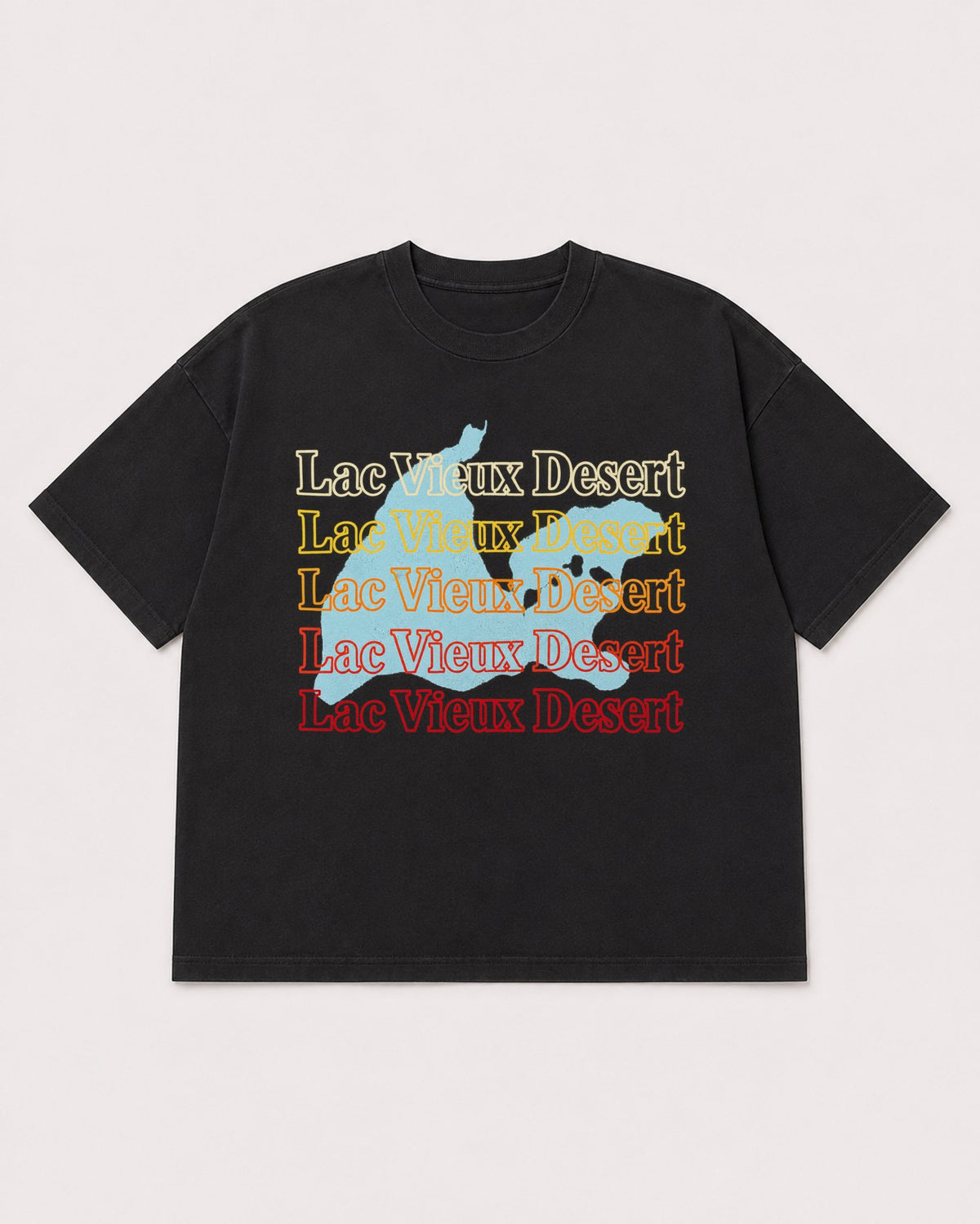 Mockup Boxy Heavyweight Tee Black product