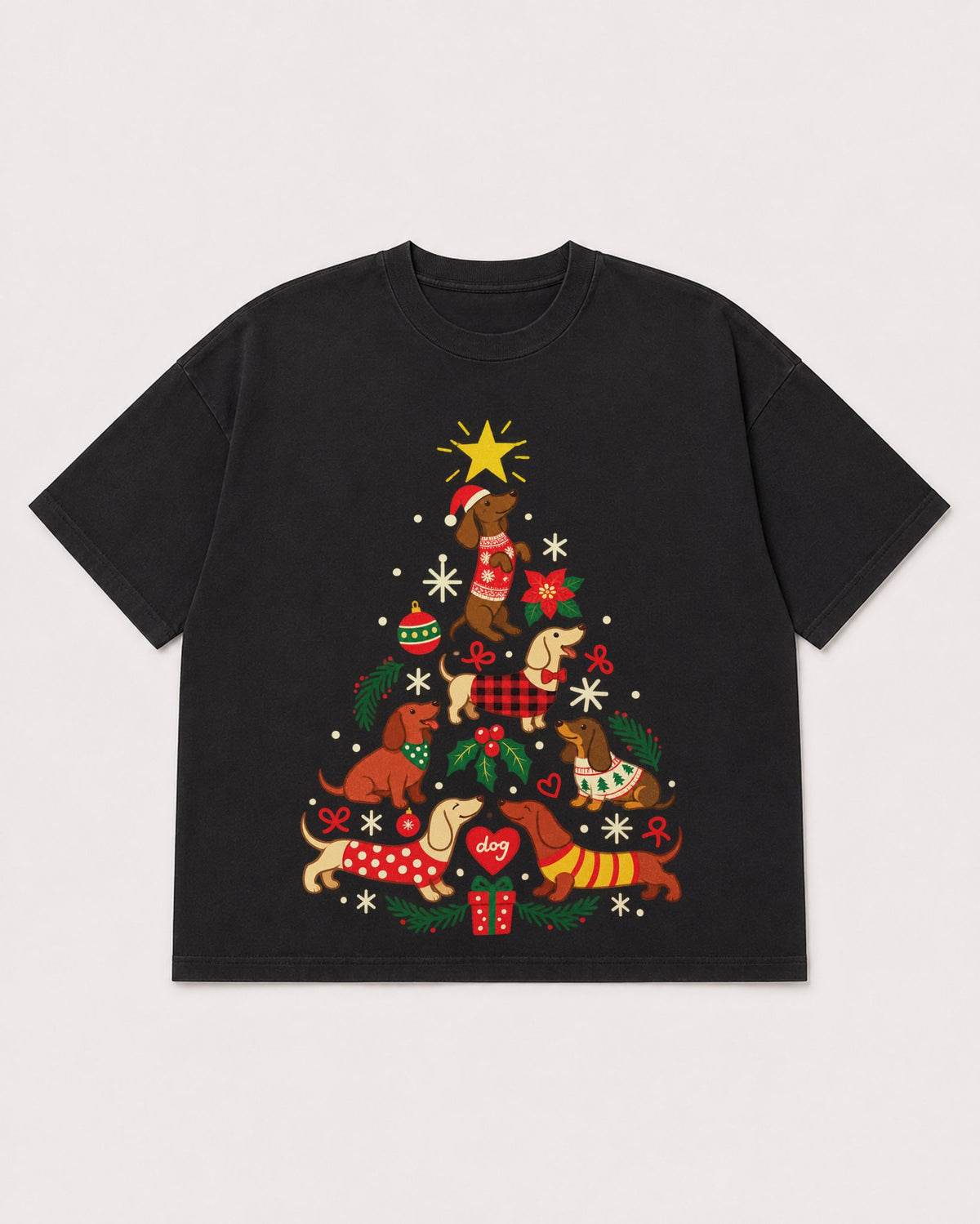 Mockup Boxy Heavyweight Tee Black product