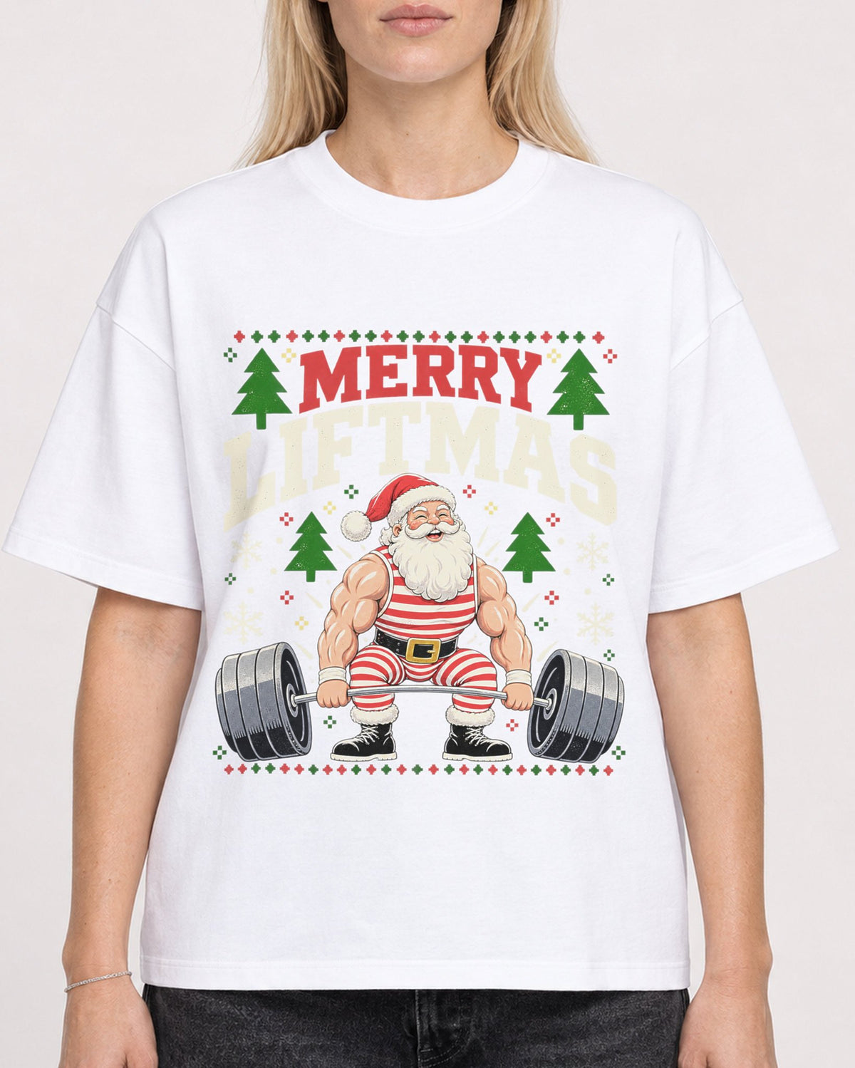 Mockup Boxy Heavyweight Tee White female close-up 08