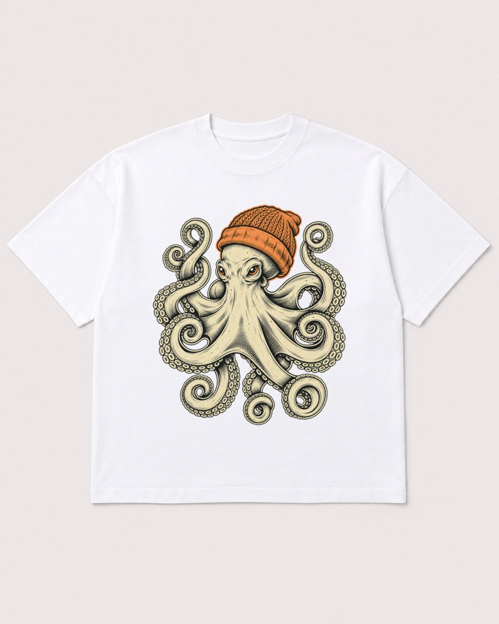 Mockup Boxy Heavyweight Tee White product