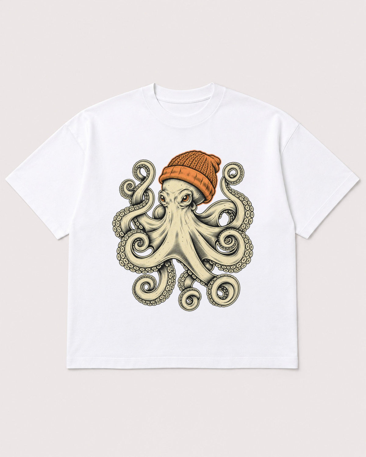 Mockup Boxy Heavyweight Tee White product