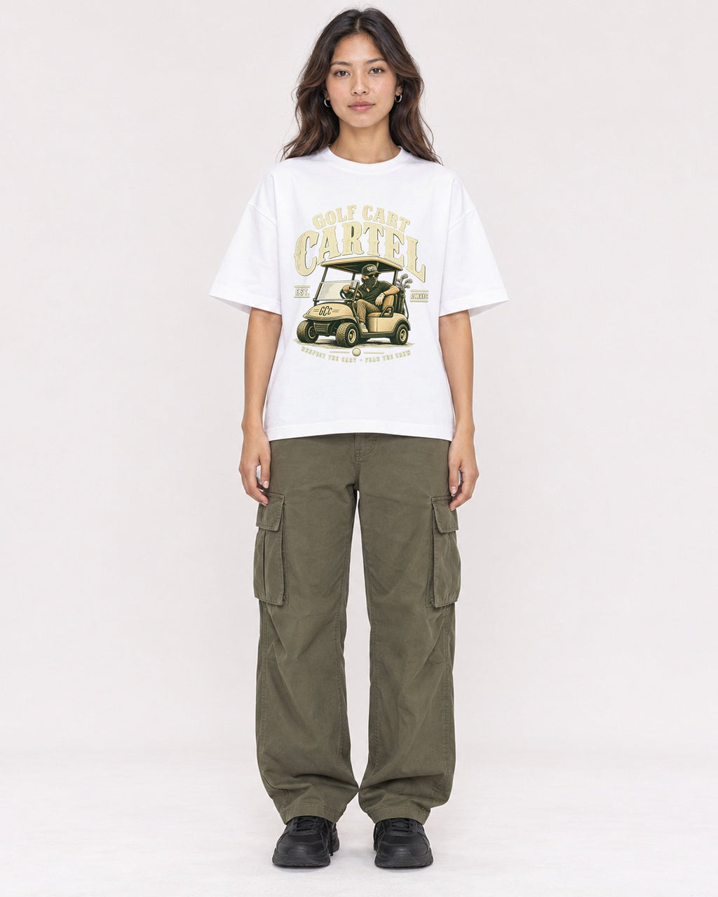 Mockup Boxy Heavyweight Tee White female full-body 02