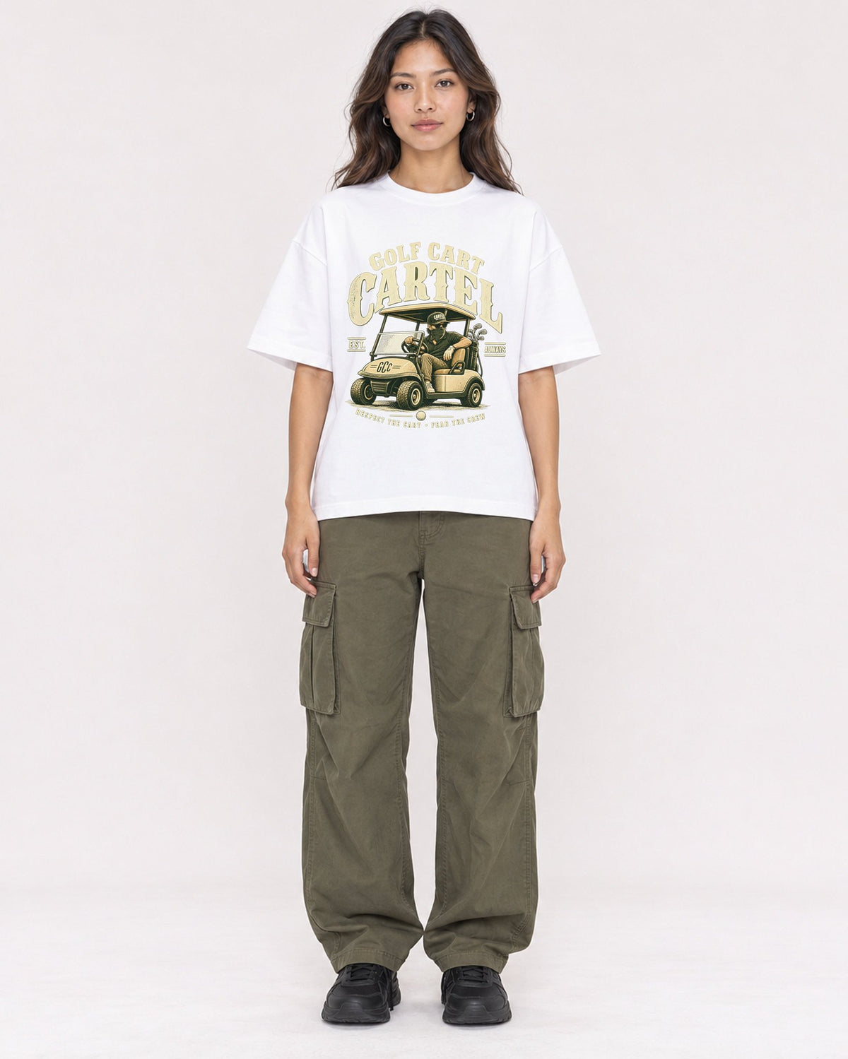 Mockup Boxy Heavyweight Tee White female full-body 02