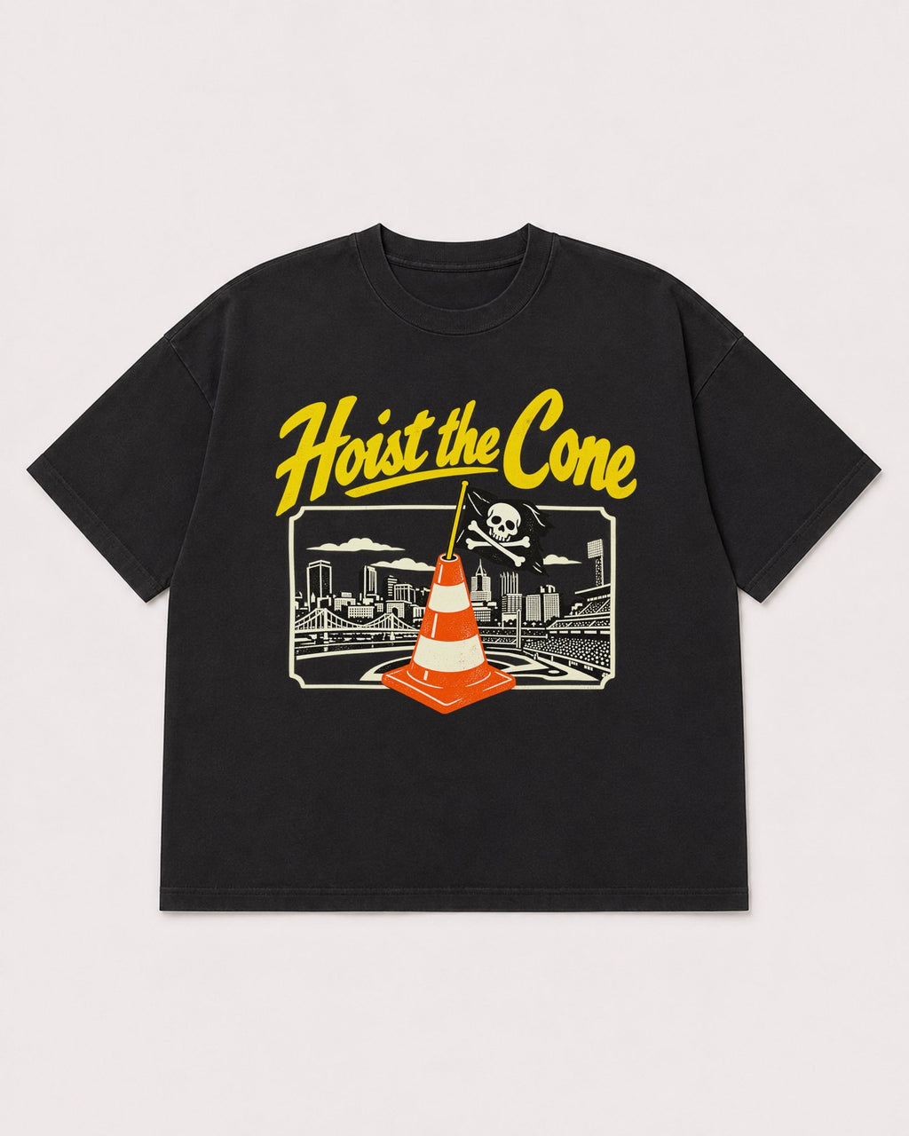 Mockup Boxy Heavyweight Tee Black product
