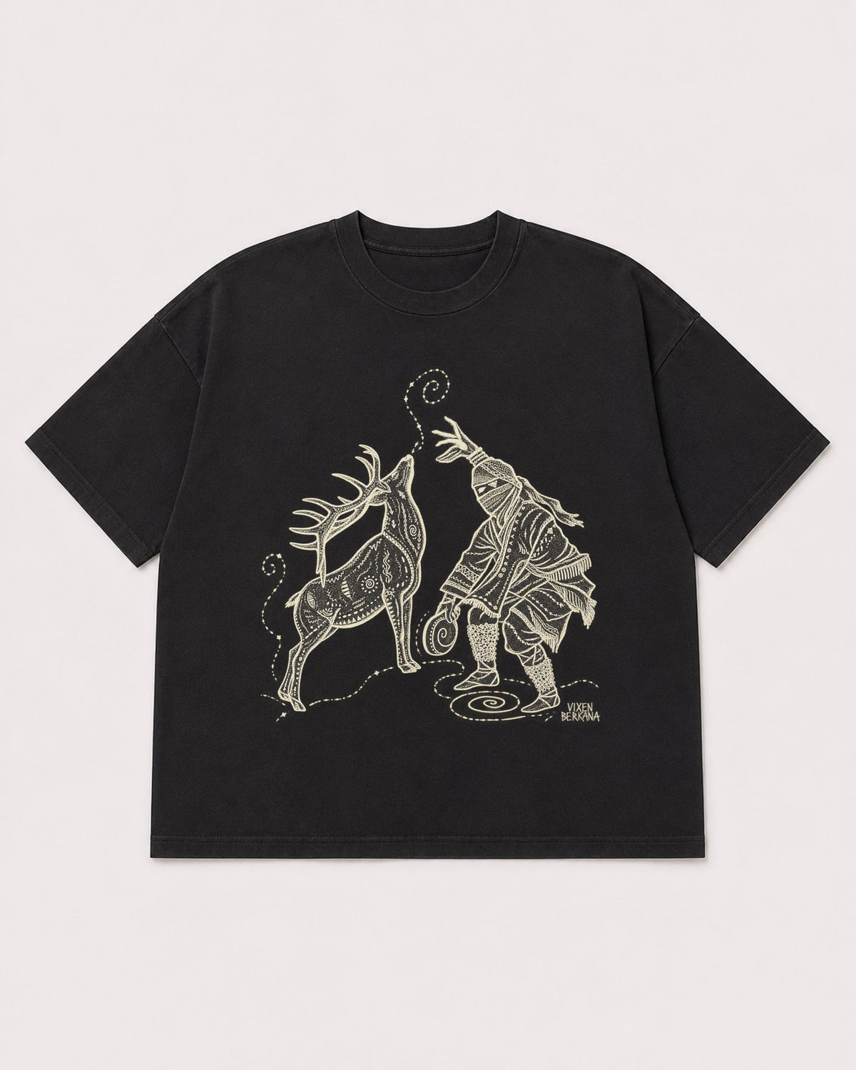 Mockup Boxy Heavyweight Tee Black product