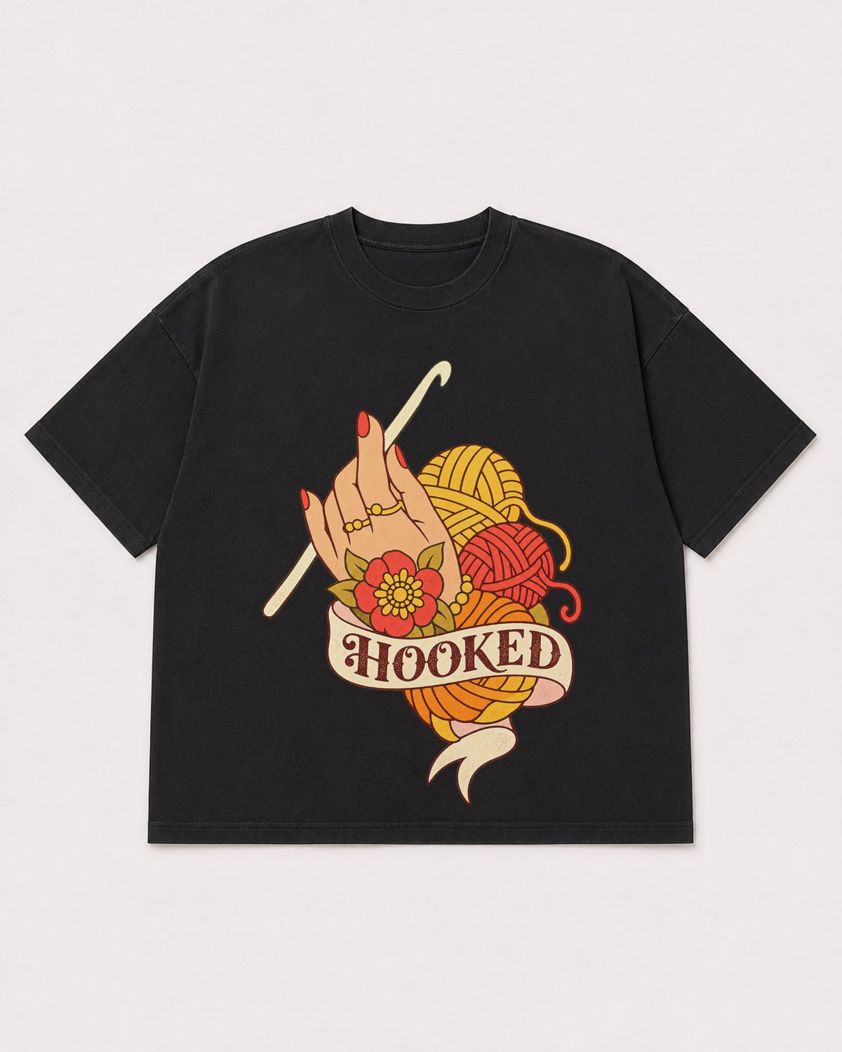 Mockup Boxy Heavyweight Tee Black product