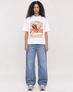 Mockup Boxy Heavyweight Tee White female full-body 10